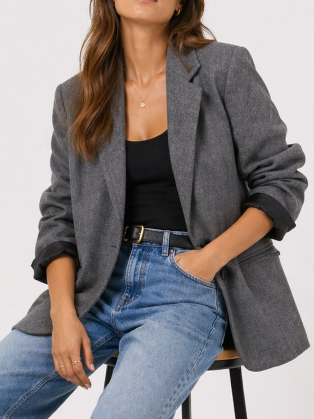 Vintage 80s SAVANNAH 100% Wool Blazer Jacket Sz Small 4/6